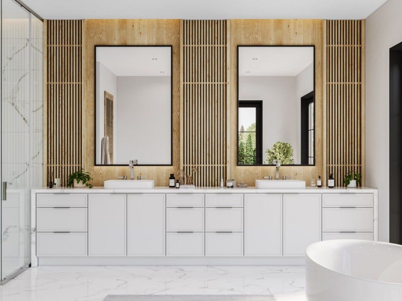 Edgeline White cabinetry